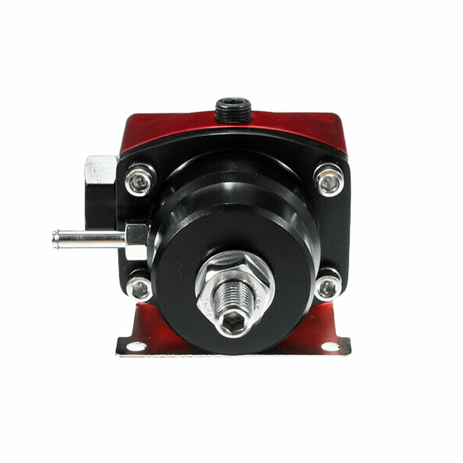 Black-Red Adjustable Fuel Pressure Regulator Kit Oil 0-100psi Gauge -6AN 6AN