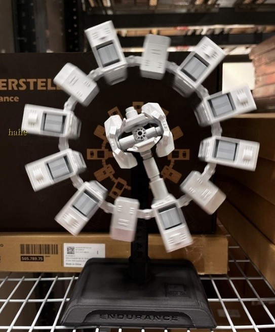 Interstellar Endurance Space Station Rotatable Model Ornament 3D Printed Model