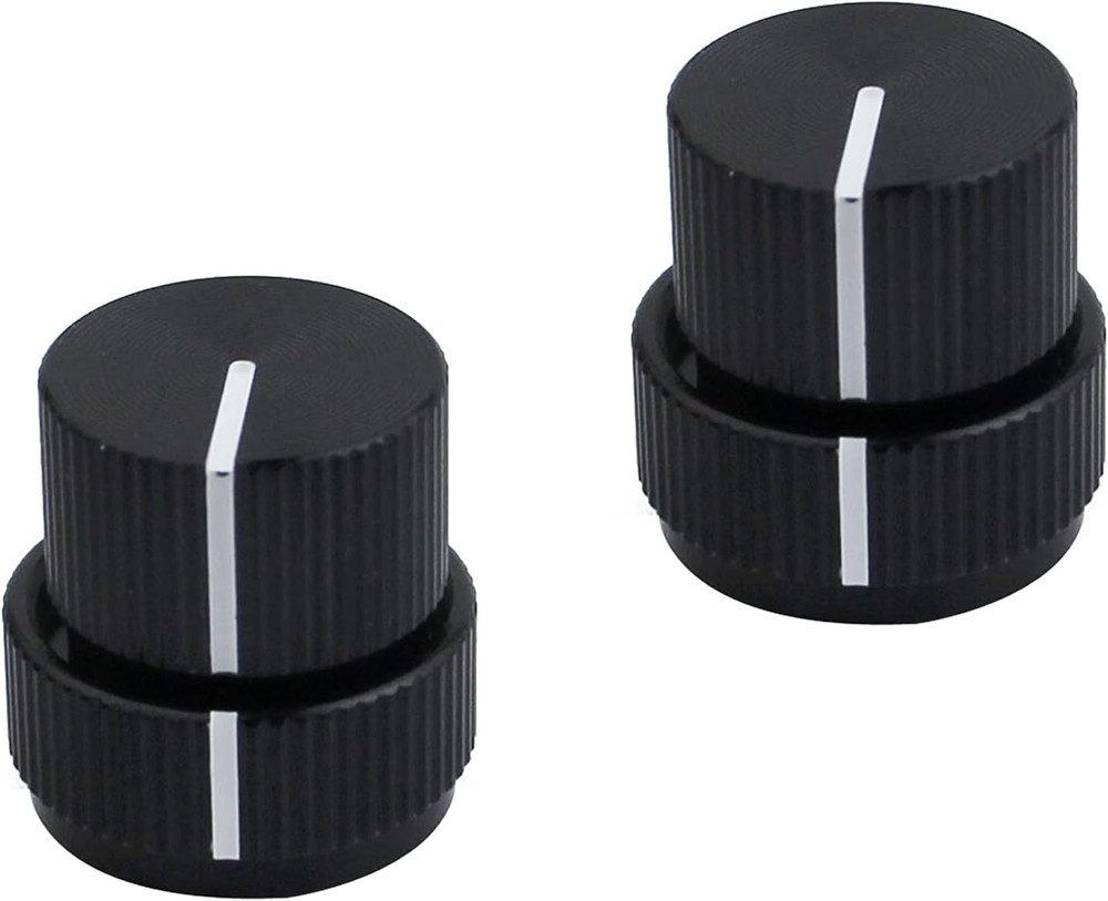 Guitar Aluminum Alloy Dual Concentric Control Knobs - Dome Volume Tone Stacked K