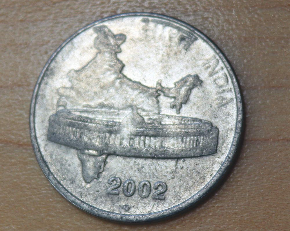 2002 India 50 Paise Bombay Mint