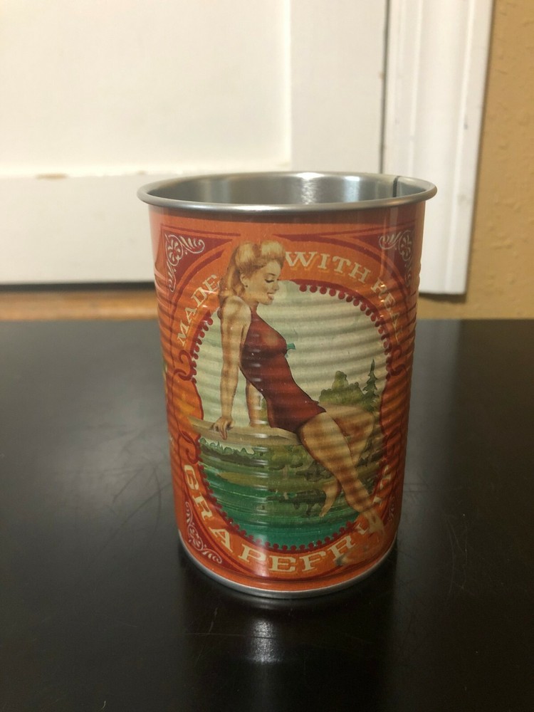 5 DEEP EDDY VODKA TIN CUP MAN CAVE DISPLAY LEMON 10 YEAR RUBY RED REGULAR