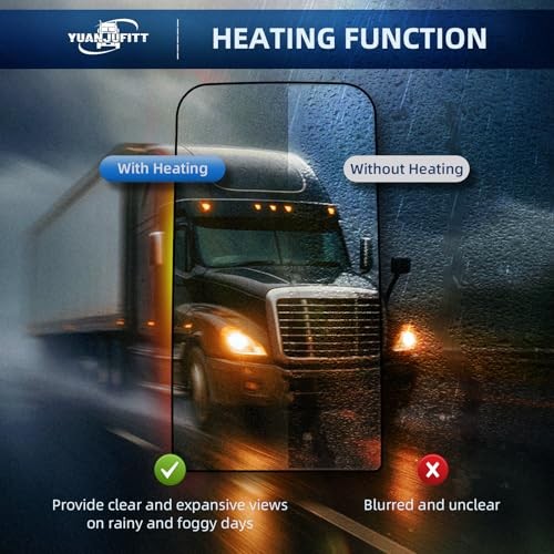 for FREIGHTLINER CASCADIA, Replacement Main Mirror Glass Upper Mirror Glass