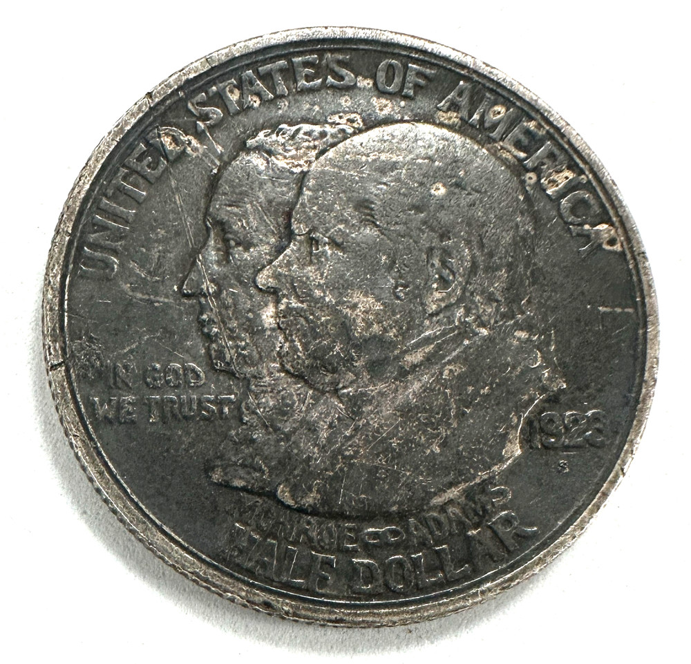 1923-S Monroe Doctrine Centennial Silver Commemorative Half Dollar