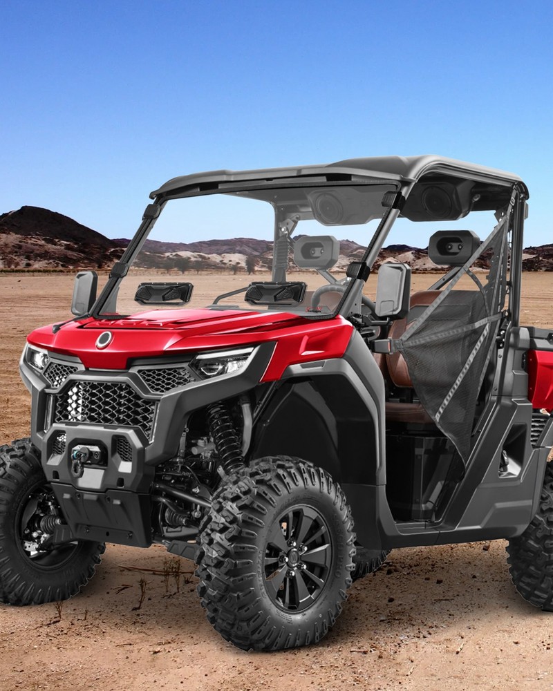 For CFMOTO UFORCE U10 Pro/ Pro XL 2025 Scratch-resistant Vented Front Windshield