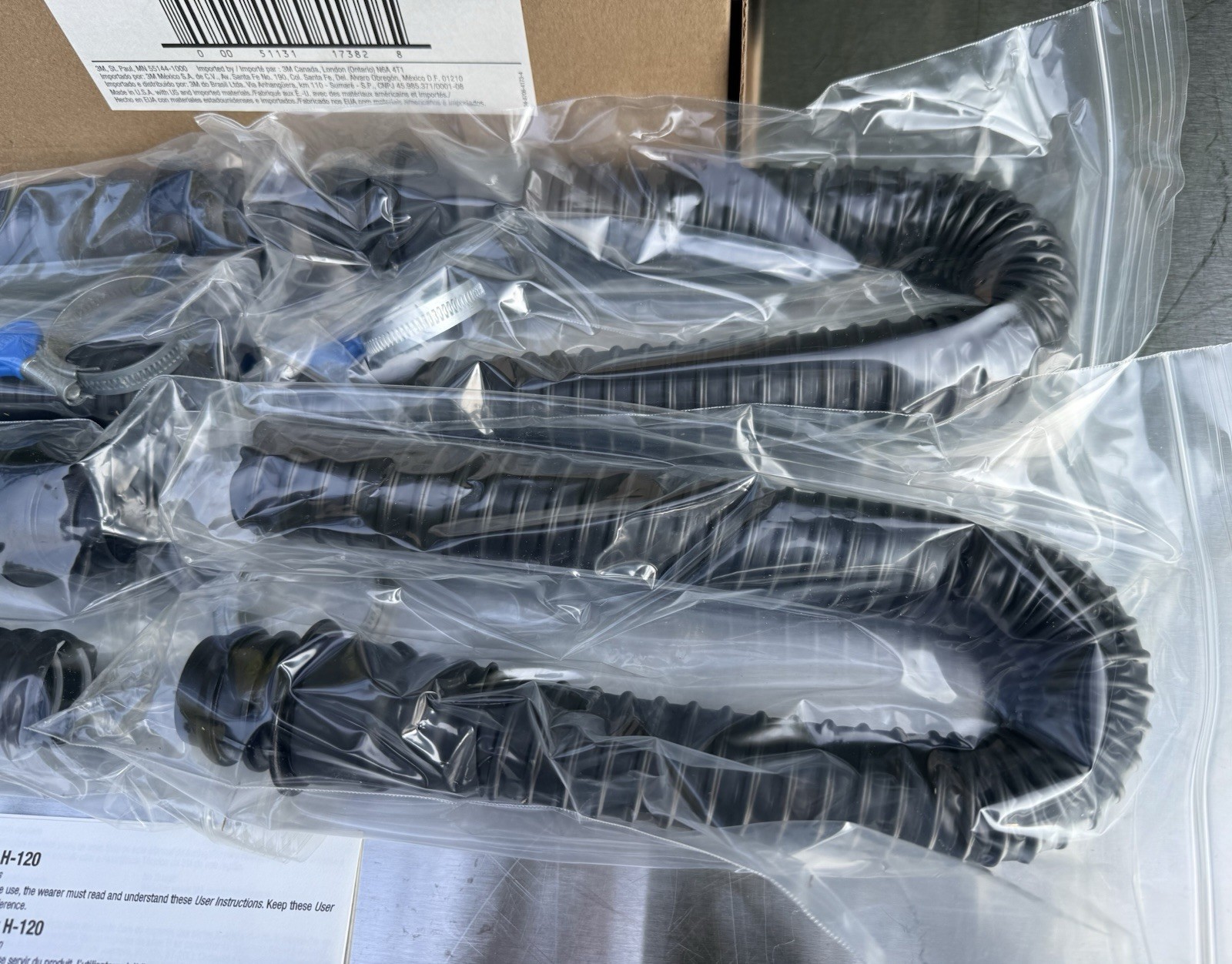 Pack Of 4 - 3M H-120 PAPR Respirator Breathing Tube Connection Adapter *New