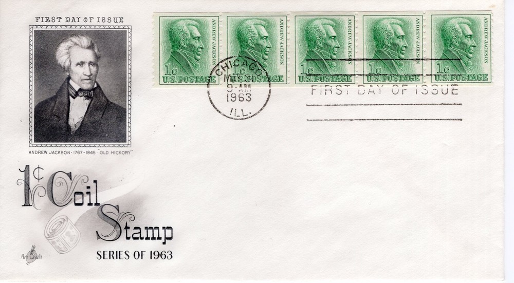1 CENT COIL STAMP - 1963 - DC1645-5