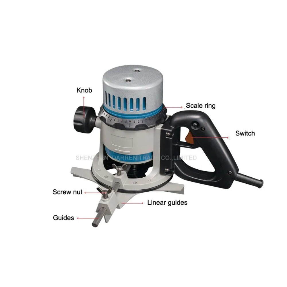 Trimmer Woodworking Multi-function Carving Machine 1050w FF03-12 12.7 Mm