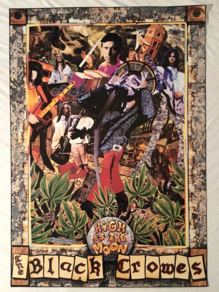 Black Crowes 1992 Poster High As The Moon Nice Man Minnesota