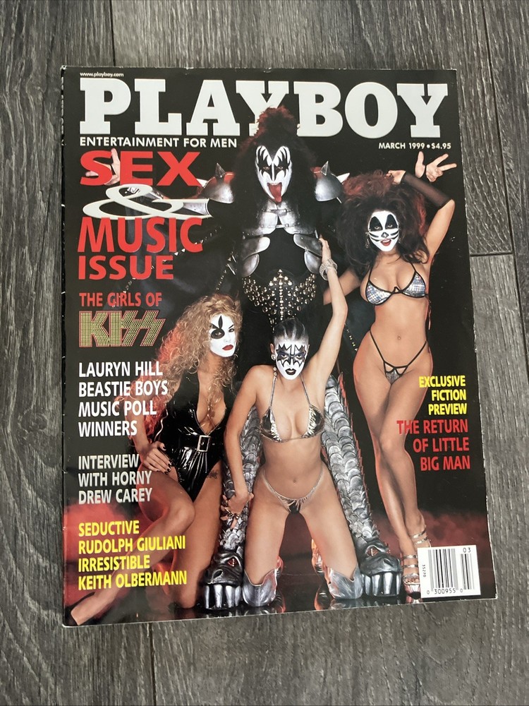 KISS Playboy Magazine Gene Cover The Girls Of KISS Sex Music Issue Entertainment
