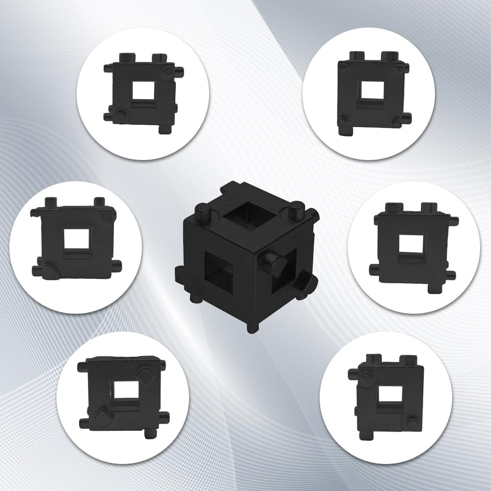 Cube Brake Caliper Compression Tool, Car Rear Disc Brake Piston Tools, Black