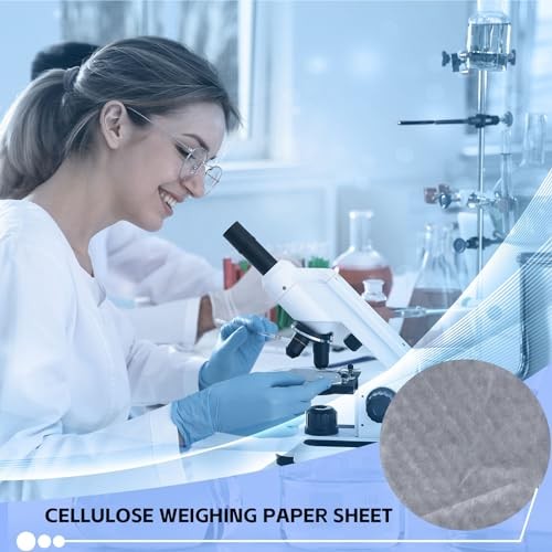 Mooliwe 2000 Pcs Cellulose Weighing Paper Sheet Laboratory Sample Weighing
