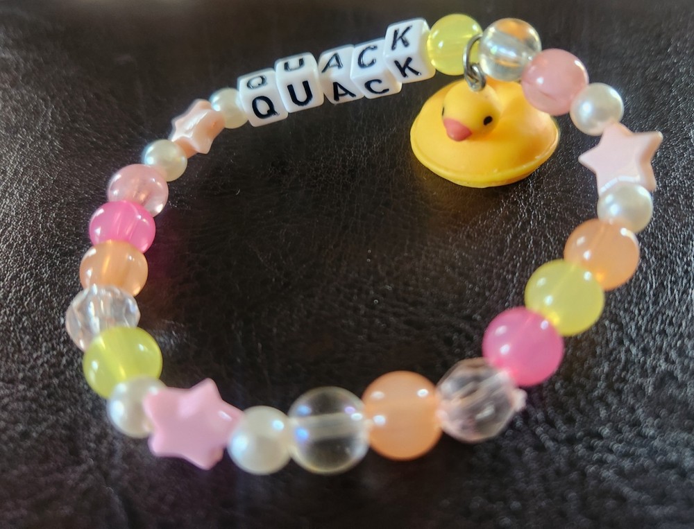 "Quack"Rubber Duck Beaded Bracelet