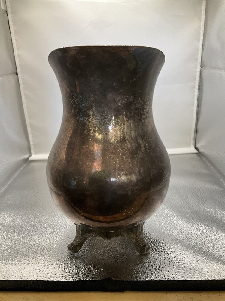 Vintage Silver Plate Pitcher Height 9”