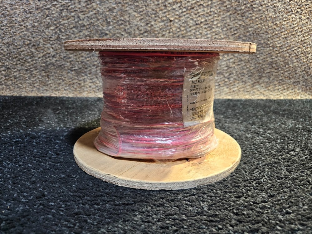 500 ft GENESIS 14/2 Solid Riser Cable Wire Red 43135004 Polyvinyl Chloride (PVC)