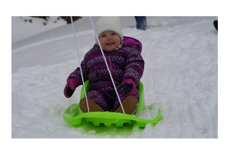 Lime Green Infant Sled