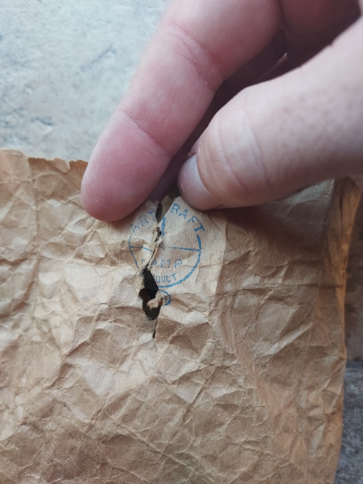 WW2 WWII / Korean War US Parachute Rubber Band Suspension Line Retainer