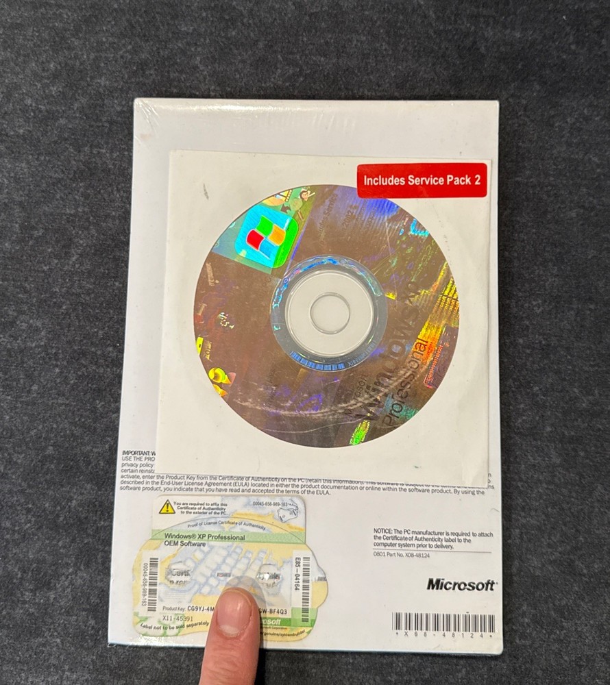 Official Microsoft Windows XP Professional 2002 Version! Brand New! Sealed!
