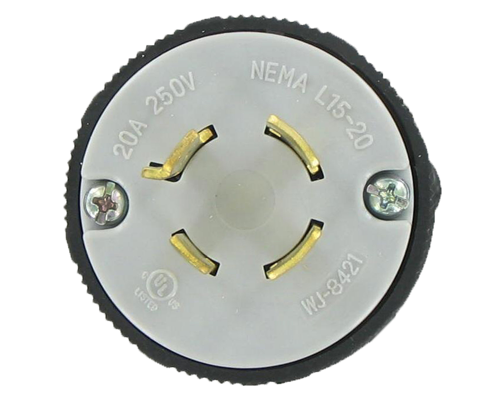 NEMA L15-20 20A 250 Volt 3Ø 3P 4W Grounding Plug