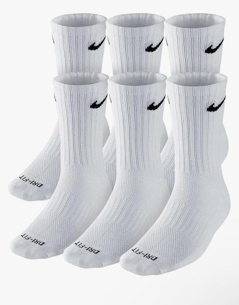 Nike Unisex Small 6 Pairs Drifit Socks
