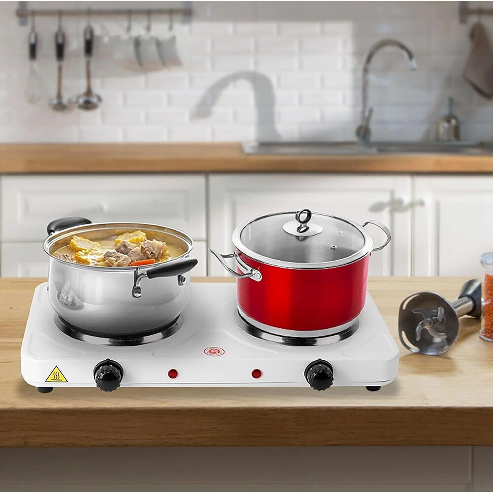 2000W Double Burner Hot Plates Electric Countertop Stove for Cooking Portable