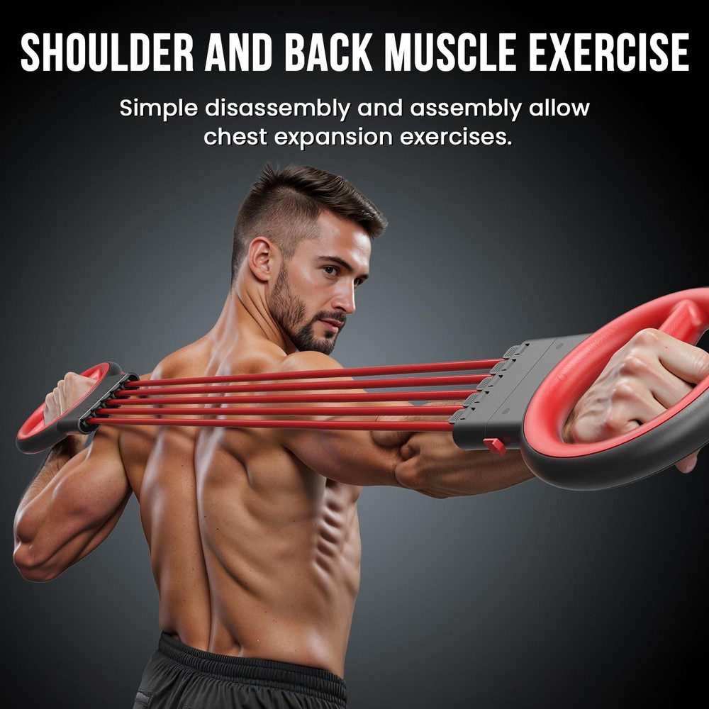 Funray Rotator Burn Machine, 3-in-1 Multi-Functional Arm Exerciser: Red-black