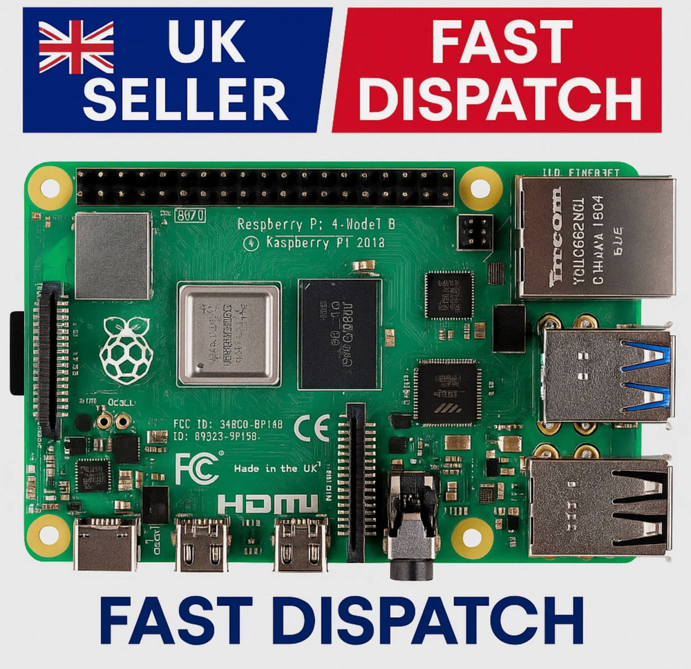 Raspberry Pi 4 Model B 8GB – Genuine – Fully Tested – UK Stock – Fast Dispatch