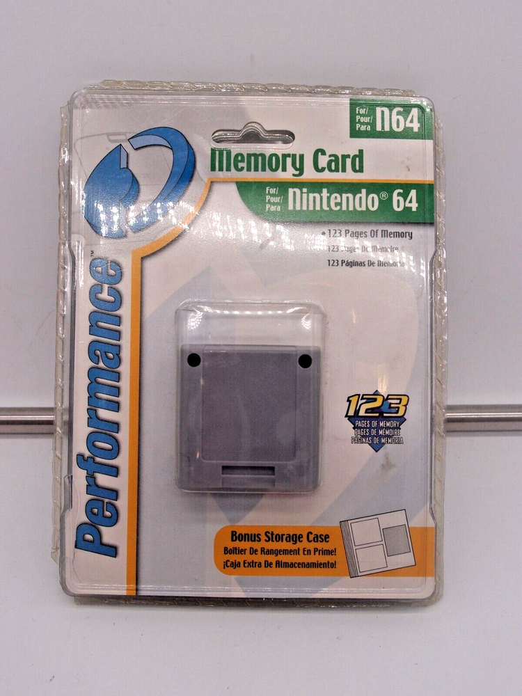 Performance Memory Card for N64 + Bonus Storage Case (Tub 2)