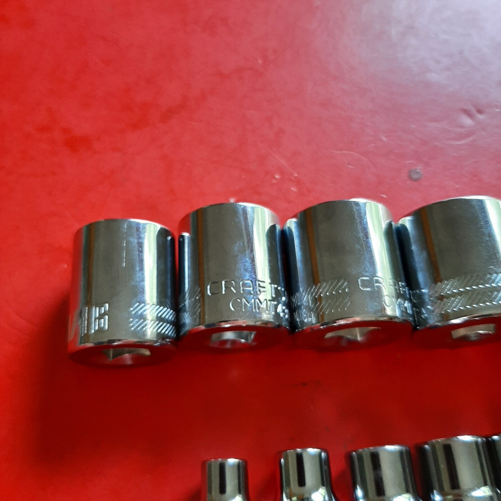 NEW CRAFTSMAN TOOLS 13 Piece 3/8" Drive Shallow SAE 6 Point Socket Set 1/4-1"