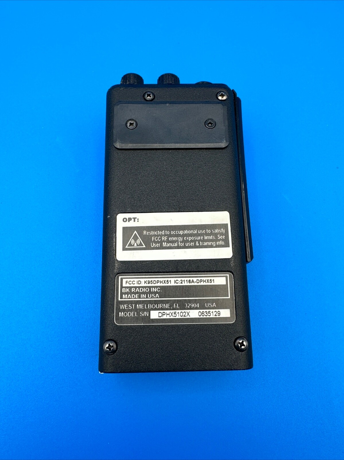 Bendix King DPHX5102X VHF P25 Digital Handheld Fire Radio *Tested Working* w/Mic