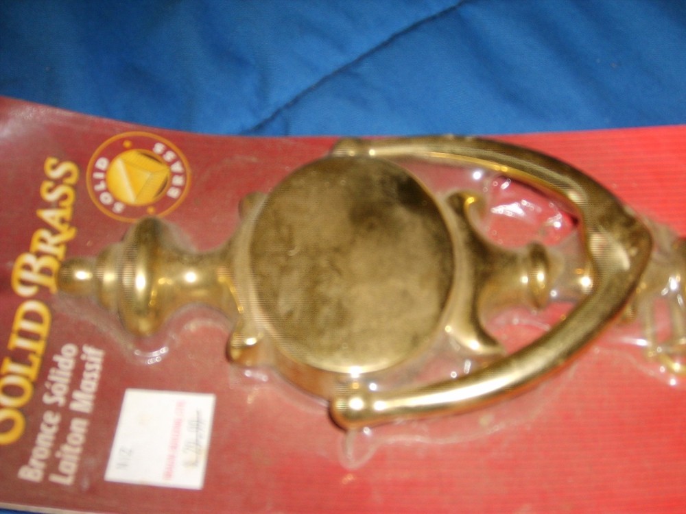 solid brass door knocker 8 1/2 inch long