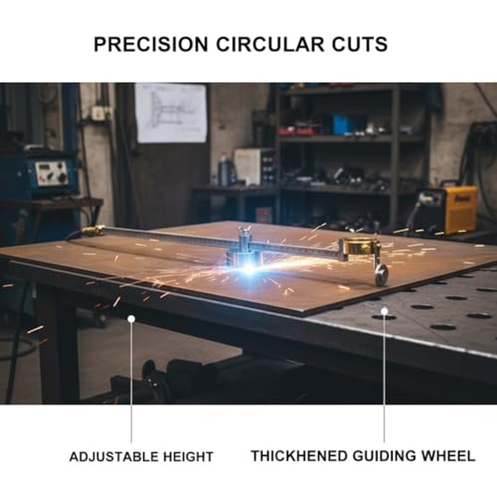Circle Cutter for Plasma Cutter Plasma Torch Circle Cutter Adjustable Rolling...
