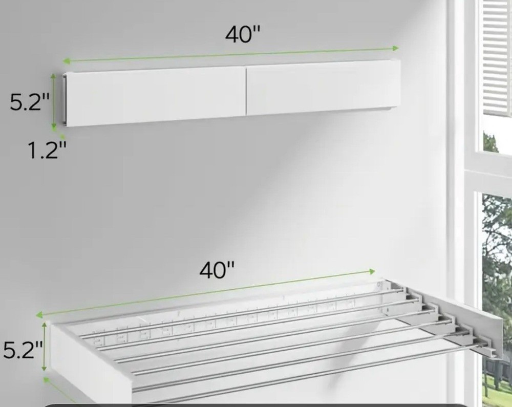 Wall mounted clothes drying rack, wall mounted clothes drying rack