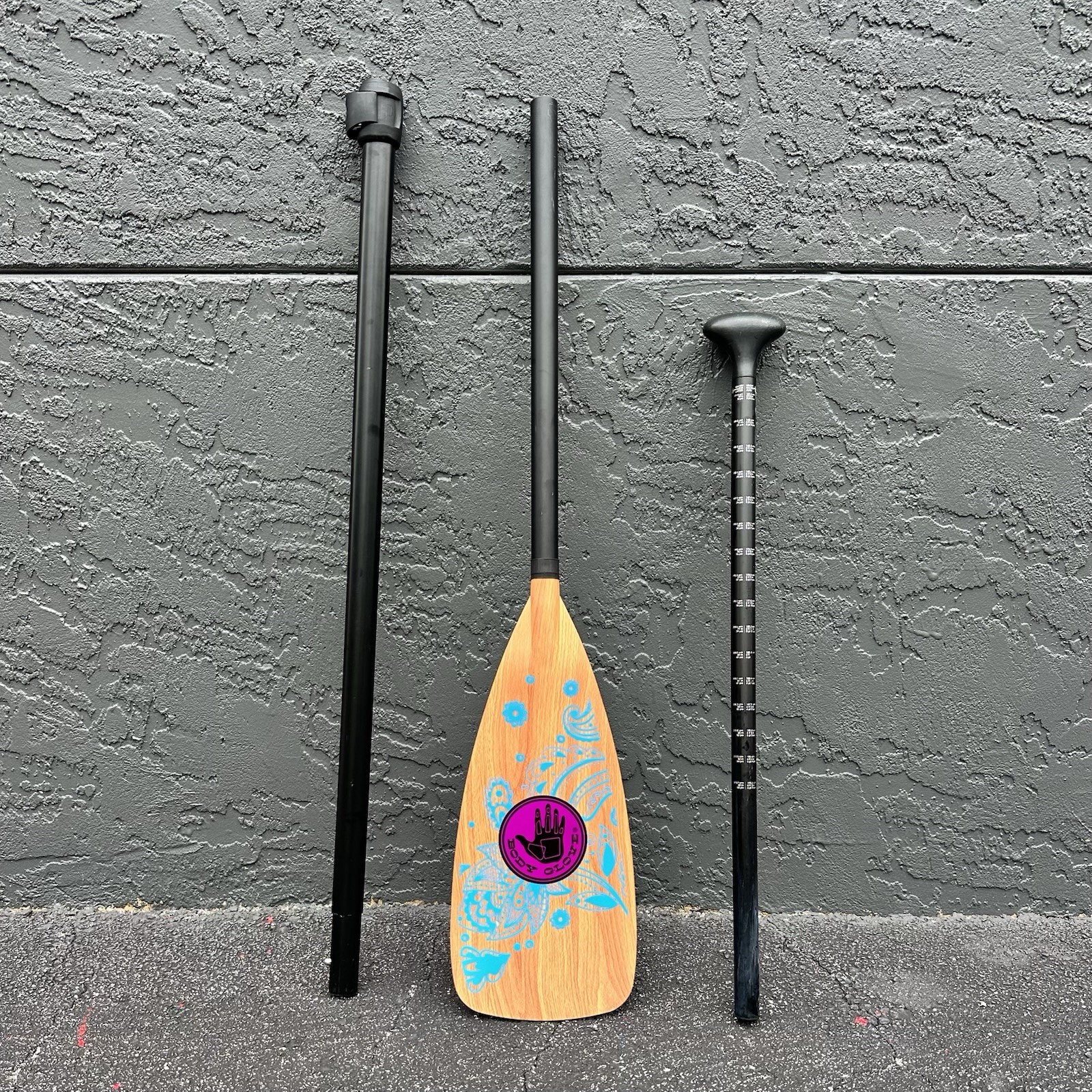 3-Piece Adjustable SUP Paddle –Lightweight, Floating Aluminum Shaft (Body Glove)