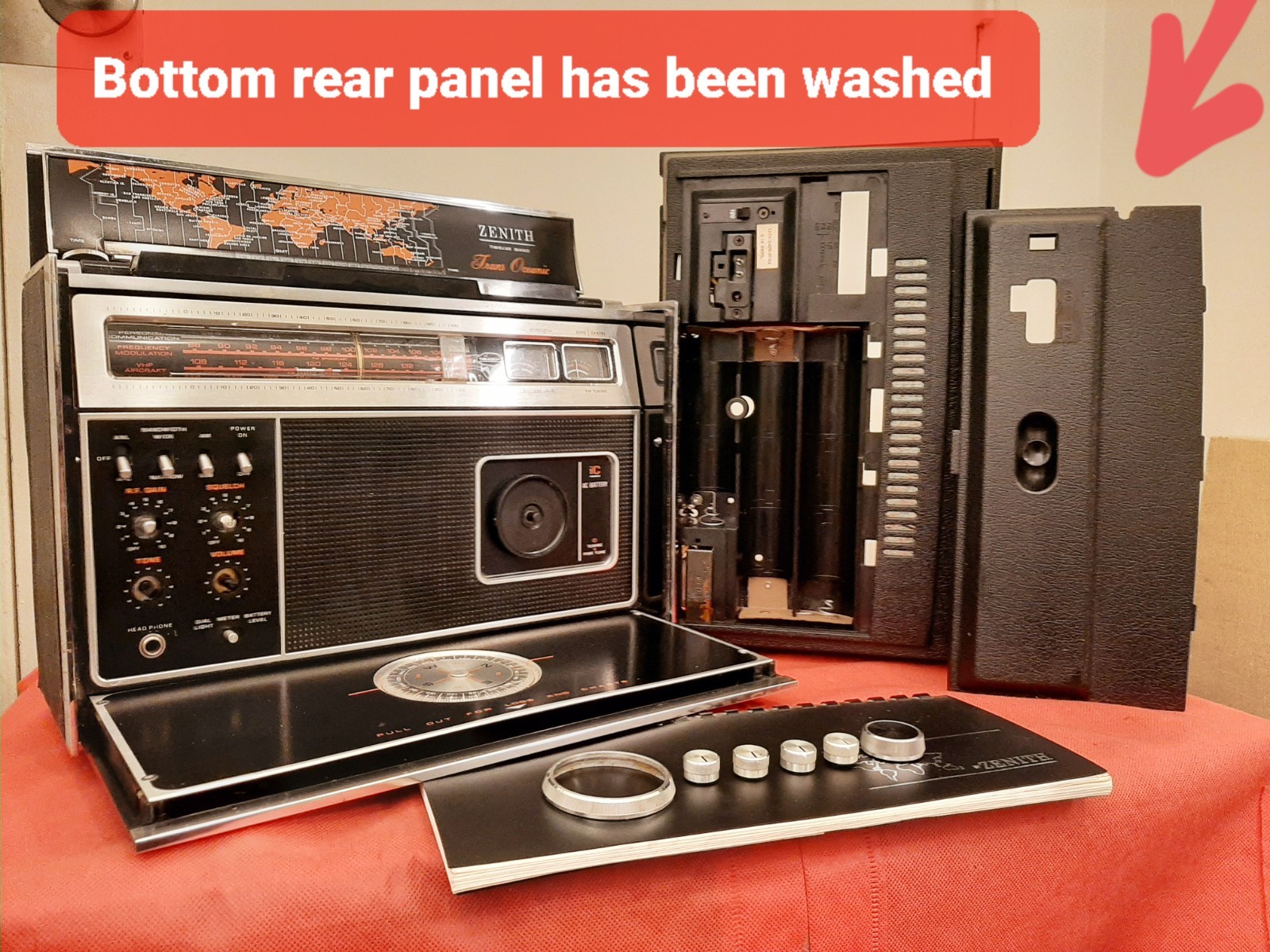 Fully Serviced-Washed+New Lamps-ZENITH ROYAL R7000-2 7000 AM/FM Shortwave Radio