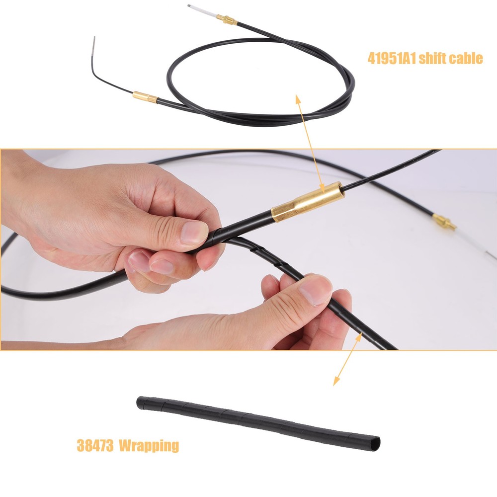 Lower Shift Cable Kit 865436A02 For MerCruiser Bravo 1, 2, 3 , Alpha One & Two