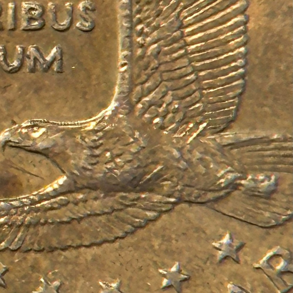 2000-P Sacagawea Dollar Wounded Eagle / Speared Eagle Variety. FS901 CIRCULATED!