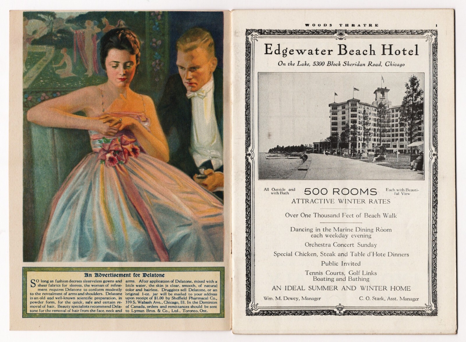 Willette Kershaw "THE CROWDED HOUR" Alan Dinehart 1918 Chicago Tryout Playbill