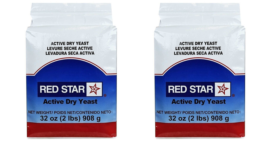 2 Pack Red Star Active Dry Yeast Non GMO 32oz (2 lbs) /ea  Fast Ship
