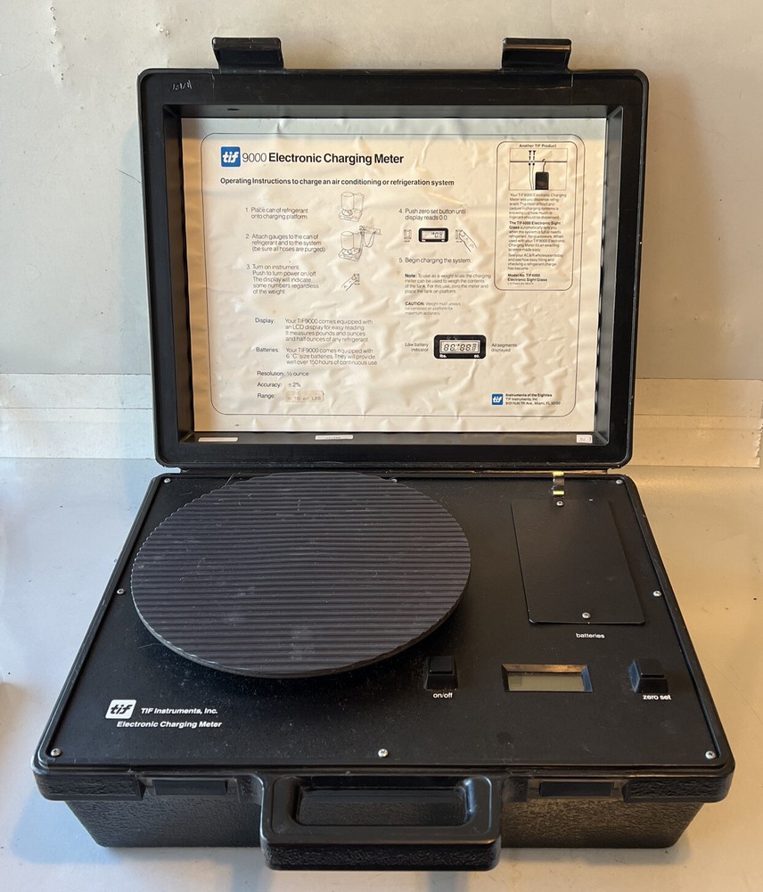 TIF 9000 Electronic Charge Charging Meter A/C Refrigerant Charging