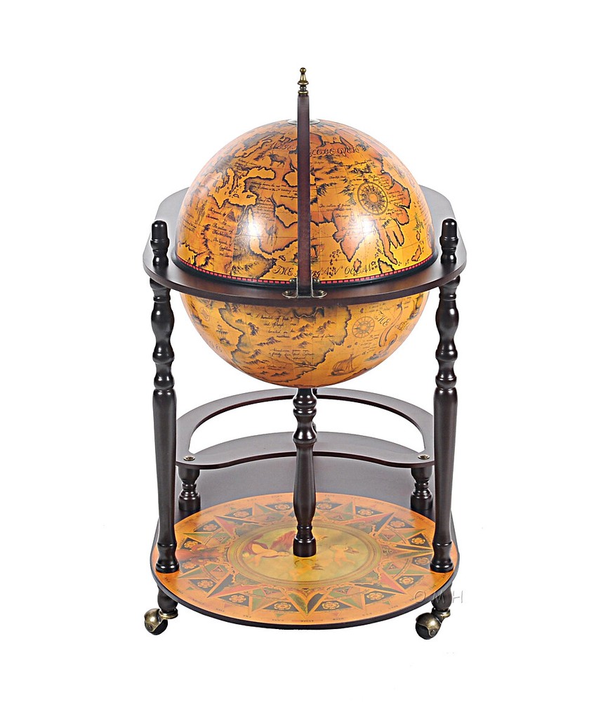 Exotic Globe drink trolley Red