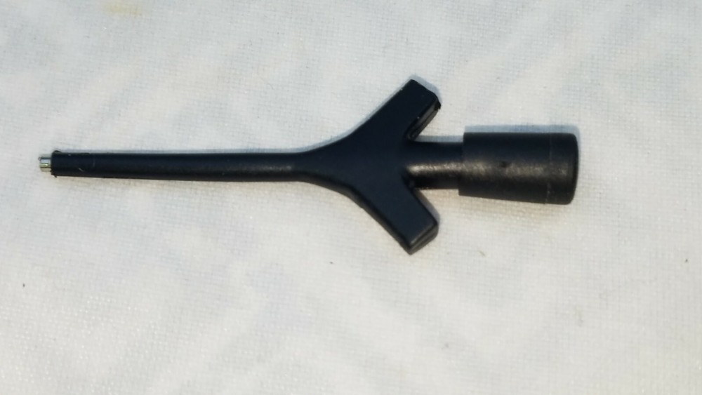 Hirschmann KLEPS 3 Mini Grabber Clamp Type Test Probe, 2 " Long, 3 (lot) Black