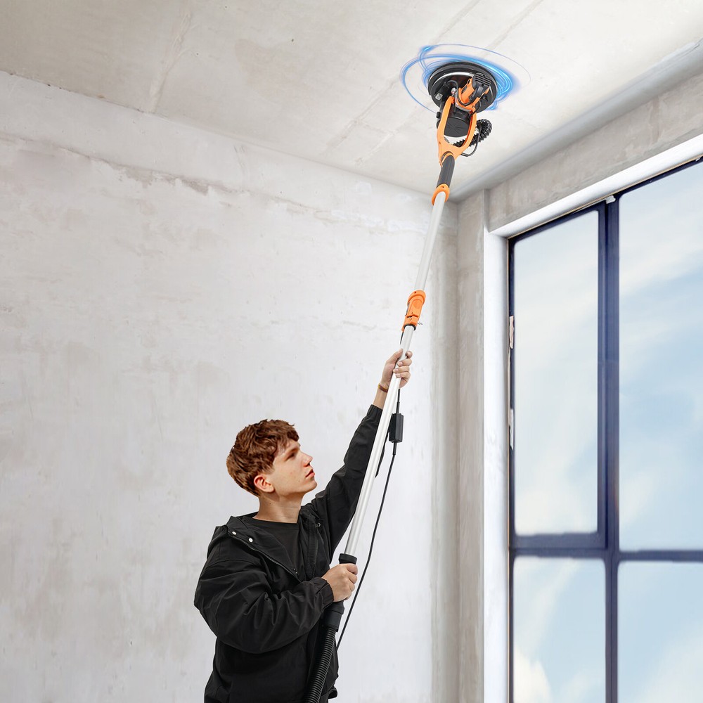 Electric Ceiling Wall Sander Variable Speed Dustless Drywall Sanding Machine