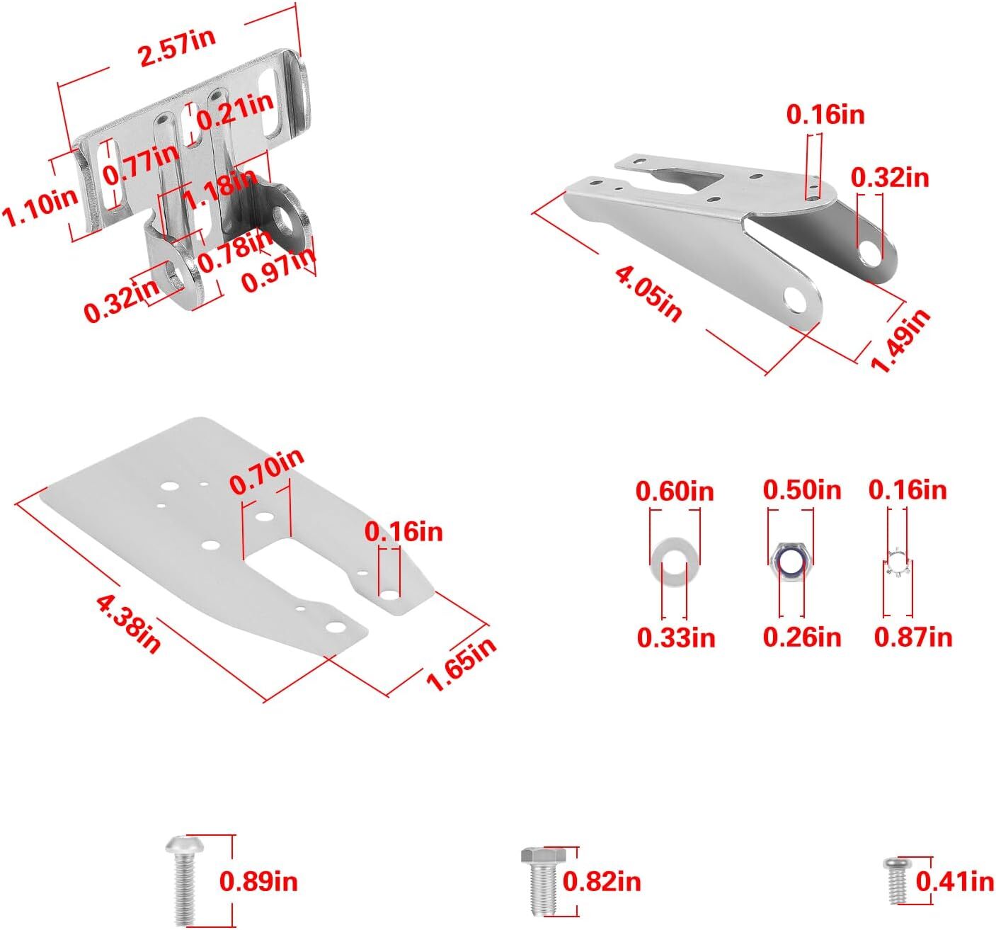 for Garmin Heavy-Duty Transducer Transom Mount Bracket Spray Sheild 010-12006-11
