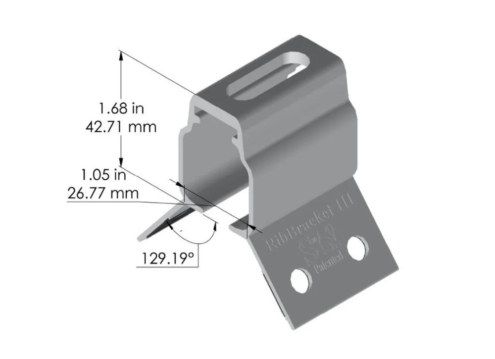 S-5! RibBracket III Mounting Bracket for Metal Roofs