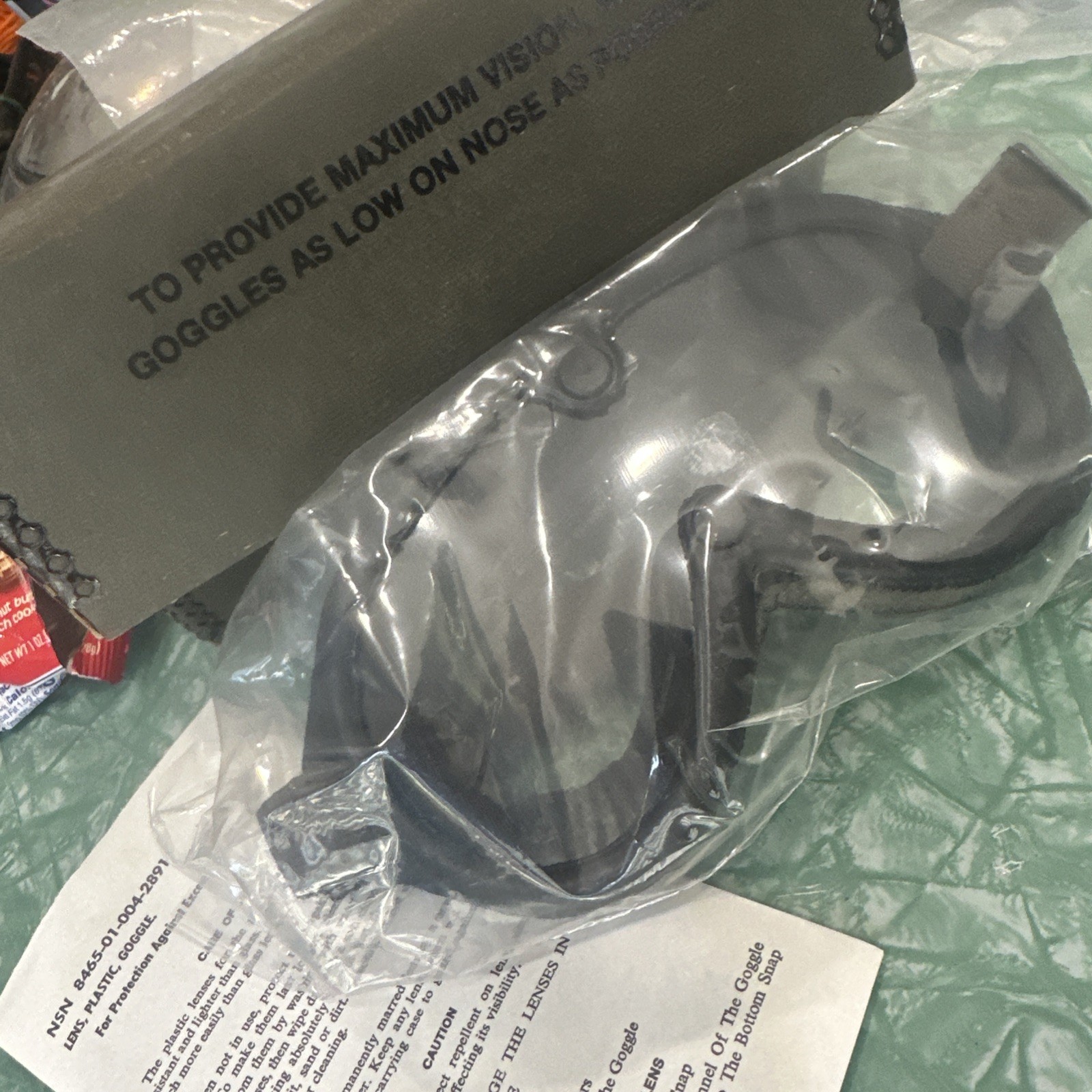 STEMACO NSN 8465-01-328-8268 Sun Wind Dust Military Goggles Unused Free S/H