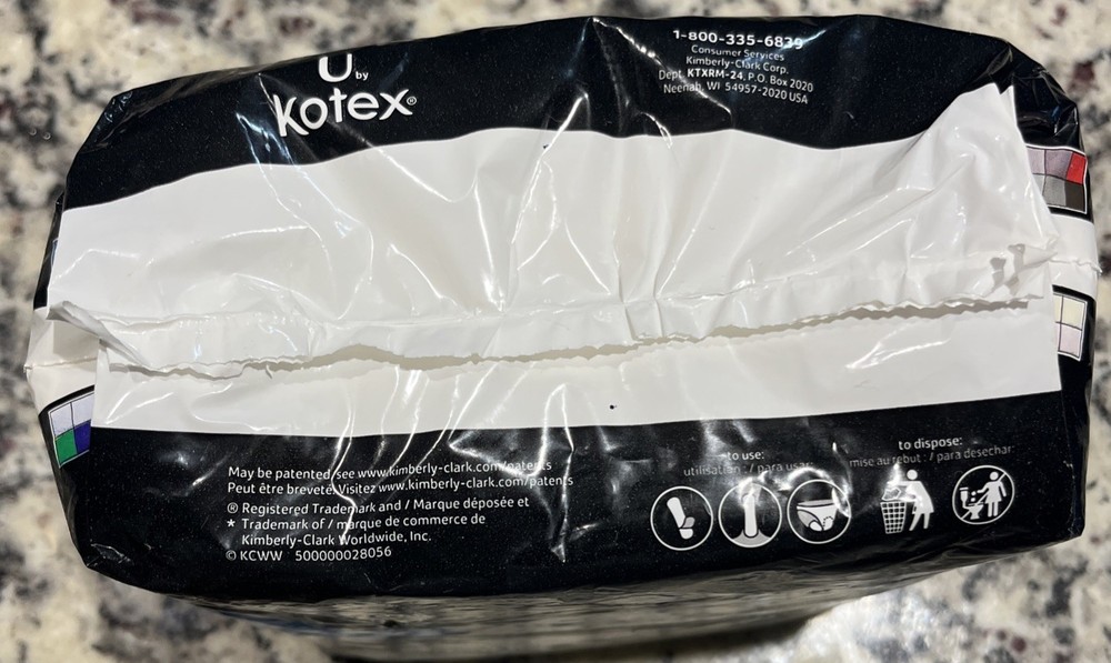 U By Kotex Maxi Regular Unscented Pads 24 Count New Security Breathable