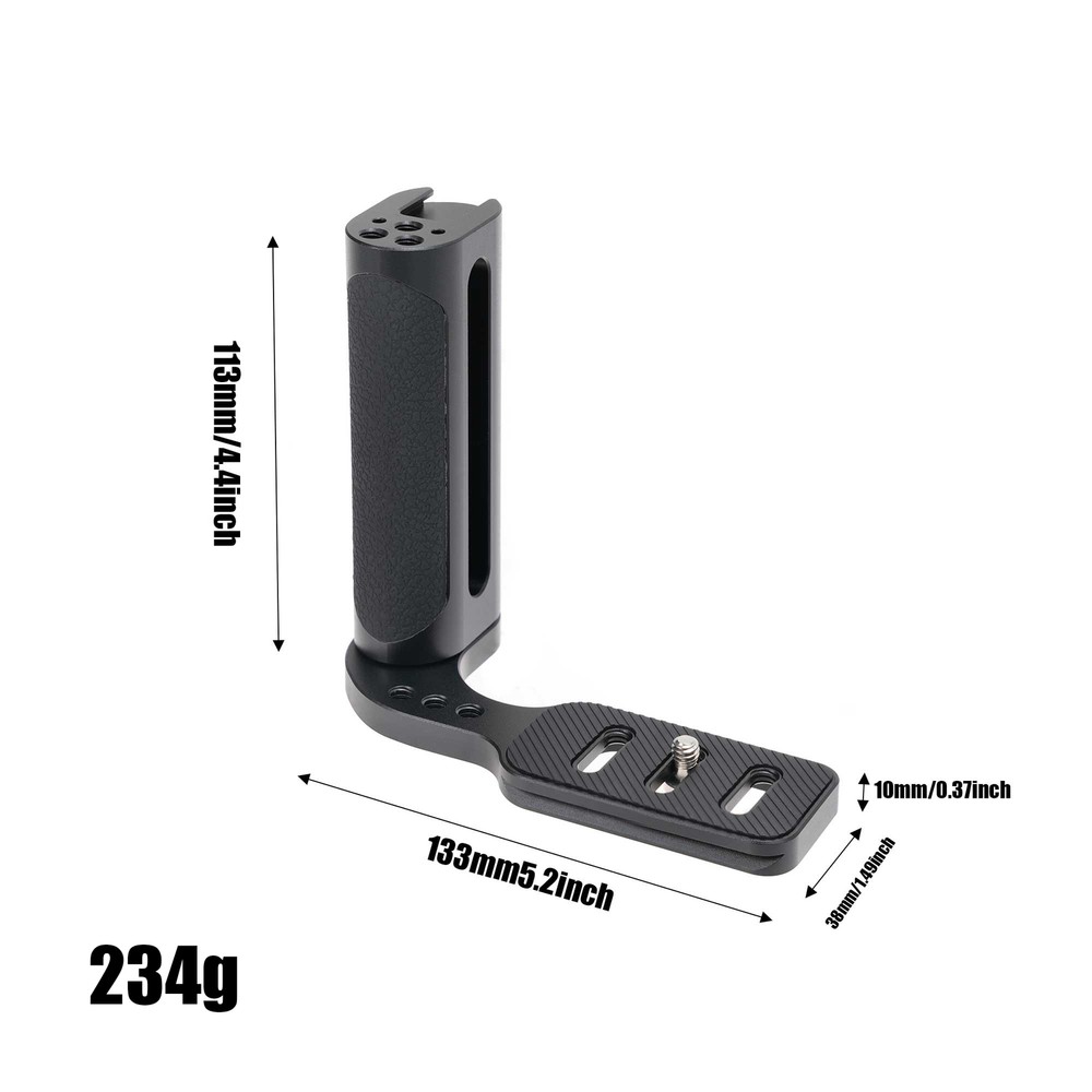 Professional L-Shaped Camera Grip - Universal Side Handle + Arca Swiss Plate