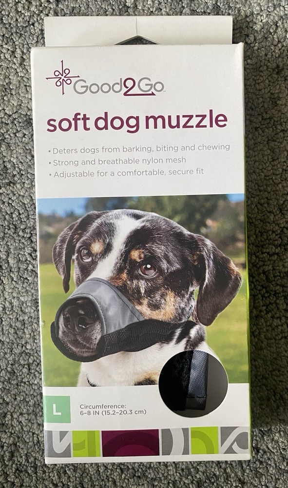 Good2Go Soft Dog Muzzle Soft Nylon Mesh Breathable