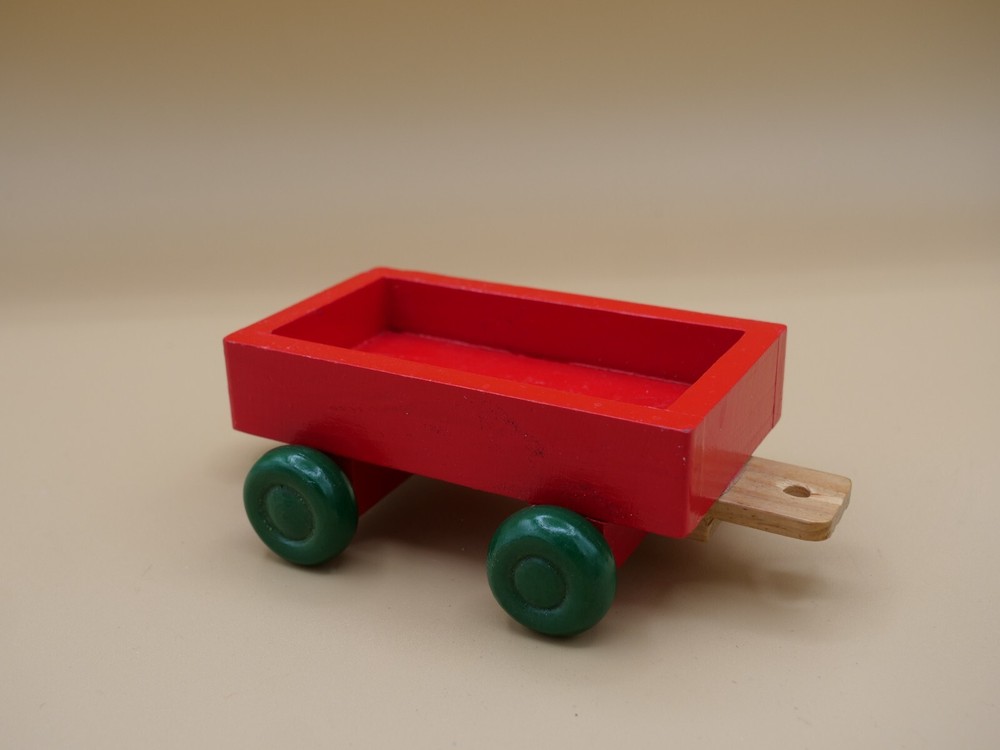 Pull Toy Wooden Wagon 6" X 3"