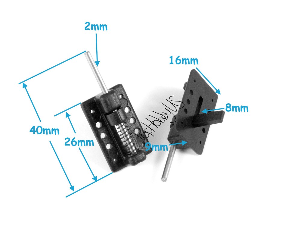 2PCS Canopy Hatch Latch Spring Lock RC Plane Airplane (US SELLER/SHIP)